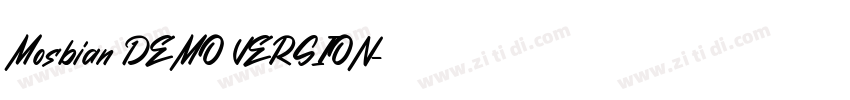 Mosbian DEMO VERSION字体转换